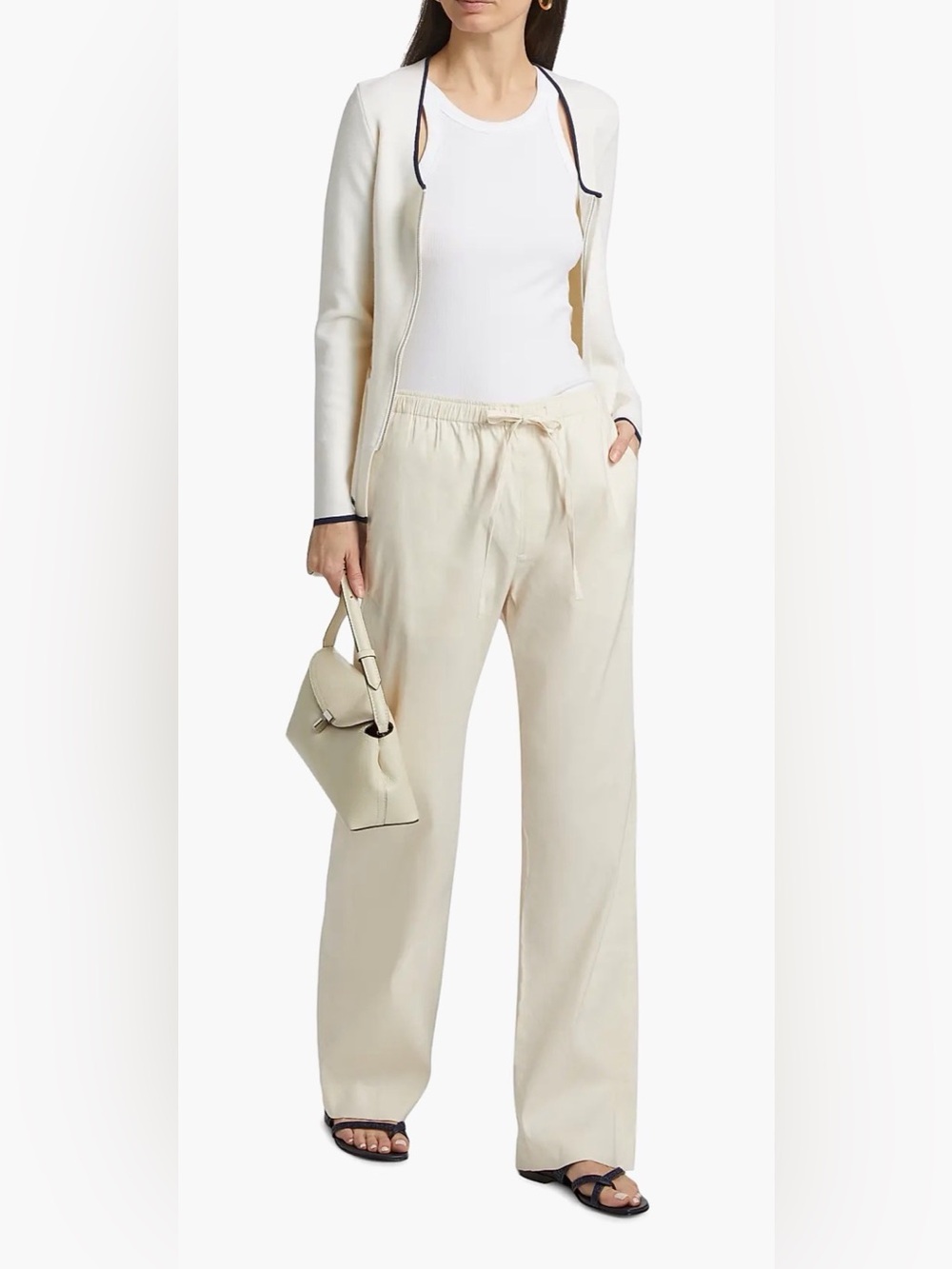 New rag & bone Women's Logan Linen-Blend Beach Pants XS